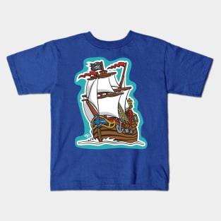 Pirate Ship Kids T-Shirt